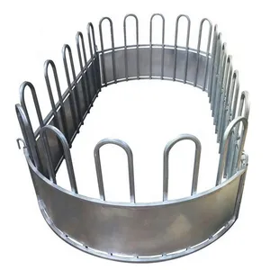 HORSE CATTLE SHEEP ALPACA PIG DEER FARM Special Feeder With Top Without Top Round Oval thumbnail-5