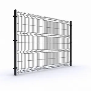 Easily Assembled 3D Panel Fence Curved Welded Wire Mesh Fence for Heavy-Duty Applications thumbnail-1