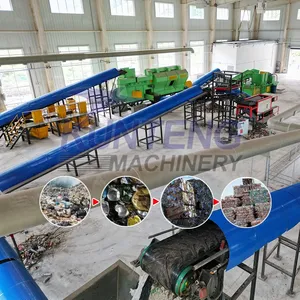 Complete Municipal Waste Sorting Shredding and RDF Fuel Rod Forming Production Line EPC thumbnail-1