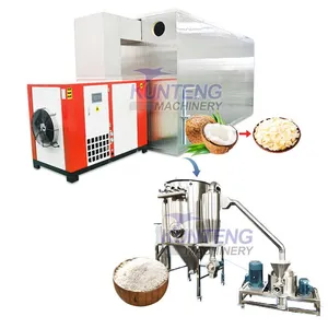 Coconut Dryer Machine Hot Air Coconut Copra Slices Drying Grinding Machine Production Line EPC thumbnail-1