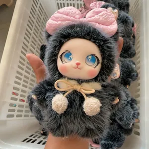 Star Eyes Fluffy Doll Keychain thumbnail-2