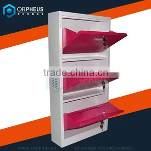 Metal Furniture Steel Body Frame Wall Mounted Shoe Racks for Store thumbnail-2