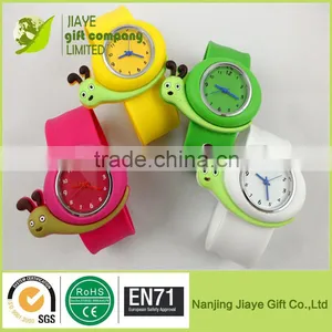 Wholesale Cartoon Shape Silicone Kids Wrist Watch /Kids Slap Watch thumbnail-1