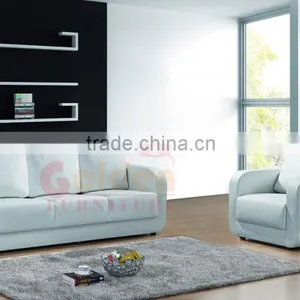 China Supplier Cheap Living Room White Sofa A818 thumbnail-3