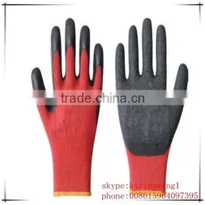 High Quality Orange Latex Coated Glove Working Cotton Glove Rubber Safety Glove thumbnail-5