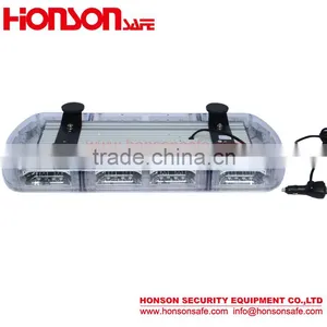 LED PC Dome and Alumimun Base Magnetic Installation High Power LED Warning Vehicle Mini Lightbar HSM424 thumbnail-5