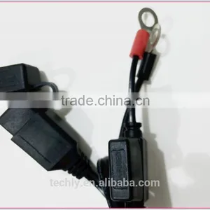Stripped and Modling UL1015 20AWG Brown of Wire Crimp & Molding 8.5mm Ring Termianl Wire Harness thumbnail-2