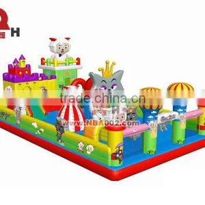 QHIC16 Amusement Park Outdoor Inflatable Bouncy Castle thumbnail-1