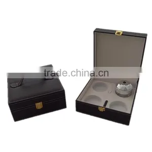 Stitched Leather Handle Bath Salt Gift Packing Box thumbnail-1