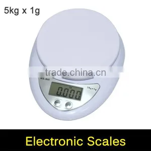 Digital Scale 5KG / 1G Postal Kitchen Cooking Food Diet Grams OZ LB 5000g LED Electronic Bench Scale Weight thumbnail-1