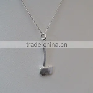 Silver Axe Charm Hunter Jewelry Battle Chopper Axe Necklace 2015 thumbnail-3