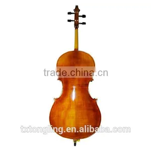 High Quality Handmde Varnish Maple Cello Natural Flamed Antique Cello TL013 thumbnail-2