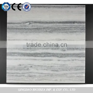 Honed Grey Stripe Marble Stone Tile thumbnail-1