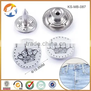 Hot Sale Custom Metal Shank Jean Buttons thumbnail-1