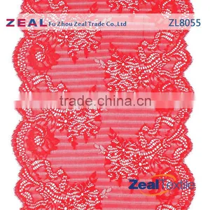 High Quality Pink Wholesale Stretch Lace Fabric For Lingerie thumbnail-1