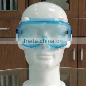 2016 Transparent Safety Goggles 1.3mm PVC Lens Surgical Safety Goggles With Headband Anti-fog Safety Goggles Manufacturing thumbnail-5