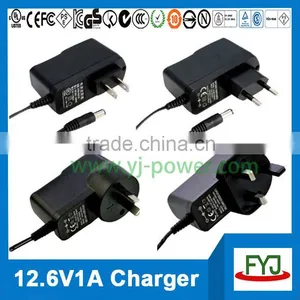 Battery Charger 12.6v 1a for 3S Lithium Rechargeable Battery Pack YJP-126100 thumbnail-5
