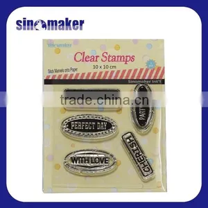 Custom Wholesale Acrylic Rubber Clear Stamps thumbnail-2