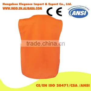 Hi Vis Safety Vest Work Vest With Pocket 100% Polyester thumbnail-3
