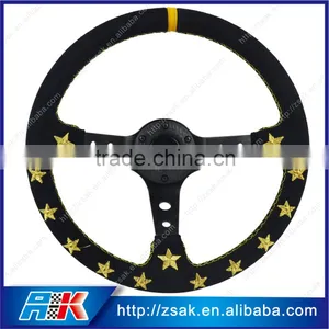 Silver Spoke Steering Wheel Deep Corn Steering Wheel thumbnail-2