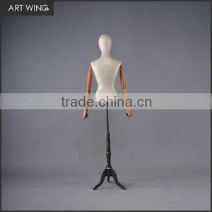 Display Ladies Cheap Dressmaker Linen Dress Forms With Legs Mannequin thumbnail-1