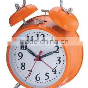 4.5 Inch Metal Case Mechanical Alarm Clock Movement, Desktop Clock thumbnail-1