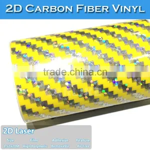 New Design Laser 2D Carbon Fiber Fabric Leather thumbnail-1
