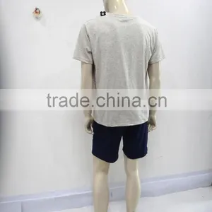 Leisure Personality Letter Top With Comfortable Cool Shorts Pajamas Men thumbnail-5