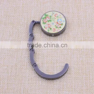Foldable Metal Purse Hanger/round Purse Hook With Logo Wholesale thumbnail-6