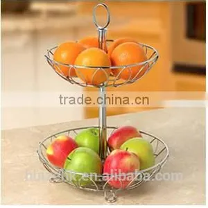 Round-Shaped Metal Wire Fruit Basket thumbnail-1
