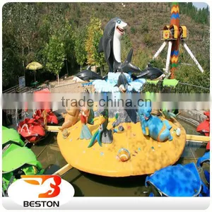 Outdoor Playground Amusement Electric Fighting Shark Island Ride thumbnail-2