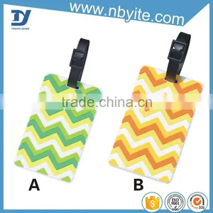 Custom id Card Holder Eco-environmental Rubber Luggage Tags Fashion Bag Tag thumbnail-2