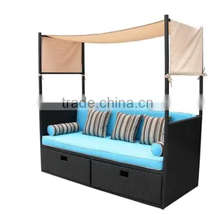 2015 Garden Rattan Daybed thumbnail-1