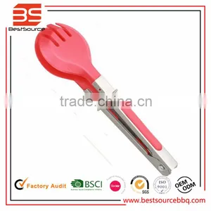 Heavy Duty Non Stick Salad and Kitchen Silicone Serving Tongs Chain Tongs thumbnail-1