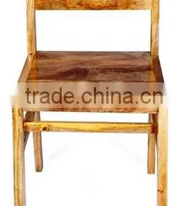 RETRO BEST QUALITY MANGO WOOD DINING CHAIR , SOLID WOOD DINING CHAIR NATURAL FINISHED thumbnail-2