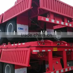 Competitive Low Price High Quality 50ton 60ton 70ton CIMC 2016 New 3 Axle Side Wall Semi Trailer for Sale thumbnail-1