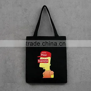 Custom Logo Tote Canvas Bag for Shopping Shoulder Bag for Fashionable Women thumbnail-4