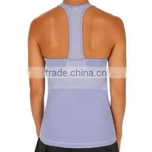 Running Singlet, Yoga Vest, Womens Nylon Gym Tank Top thumbnail-3