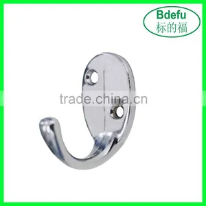 Fashion Style Chrome Finish Wall Mounted Single Hook Bathroom Decorated Clothing Hook thumbnail-1