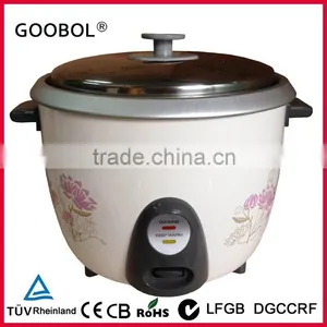 2.8L Small Drum Rice Cooker With Decorative Flower thumbnail-1