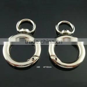 45mm Hanging Nickel Plated Round Shape Spring Hook thumbnail-1