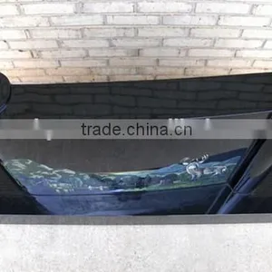 Good Quality Competitive Price Shanxi Black Granite Bible Shaped Upright Headstone thumbnail-2
