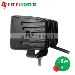 3" Square 18W Led Work Light, 4x4 Offroad Truck Tractor 18W Led Work Light thumbnail-3