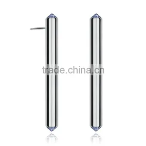 Kingman Black Long Doctor Who Big Fashion Earrings thumbnail-1