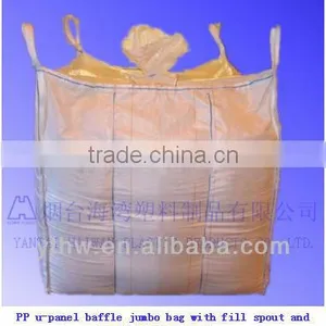 PP U-panel Baffle Jumbo Bag With Fill Spout and Double Filler Cord thumbnail-1