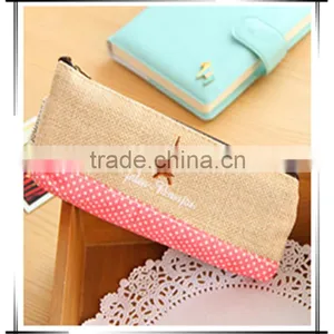 Assorted Color Cute Handmade Cotton Pencil Case For Girls thumbnail-1