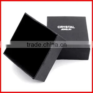 Customized Black Jewelry Paper Box With Velvet thumbnail-1