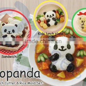 Plastic Kitchenware Cookware Cooking Kitchen Utensils Products Sandwich Cutter Curry Rice Cookie Stamps Molds Set 76401 thumbnail-1