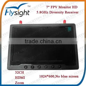 D529 5.8GHz 7 Inch LCD Monitor HDMI Input for RC Airplane Model thumbnail-1