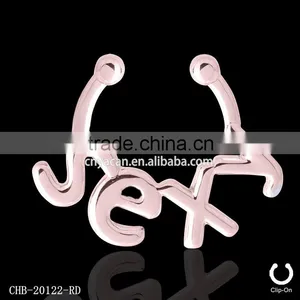 Newest Designs Surgical Steel Septum Clicker Hot Sale Nose Ring thumbnail-2